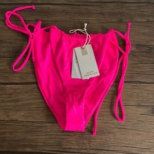 Good American Hot Pink Bikini Bottoms. Size 3. Unworn and tags still on.